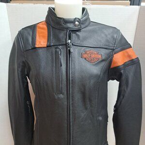 Harley-Davidson Women's Small Hwy-100 Waterproof Leather Riding Jacket